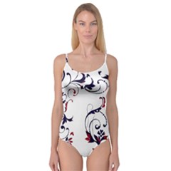 Scroll Border Swirls Abstract Camisole Leotard  by Nexatart