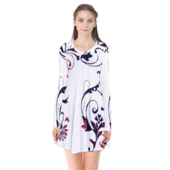 Scroll Border Swirls Abstract Flare Dress by Nexatart