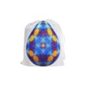 Easter Eggs Egg Blue Yellow Drawstring Pouches (Medium)  View1