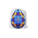 Easter Eggs Egg Blue Yellow Drawstring Pouches (Medium)  View2