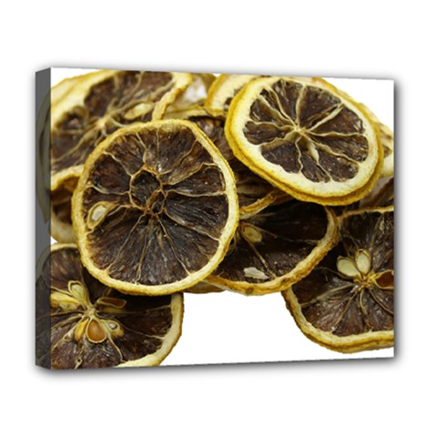 Lemon Dried Fruit Orange Isolated Deluxe Canvas 20  X 16   by Nexatart