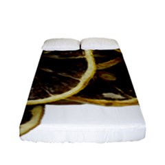 Lemon Dried Fruit Orange Isolated Fitted Sheet (full/ Double Size) by Nexatart