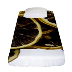 Lemon Dried Fruit Orange Isolated Fitted Sheet (single Size) by Nexatart