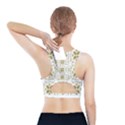 Pattern Gold Floral Texture Design Sports Bra With Pocket View2