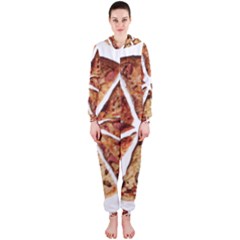 Food Fast Pizza Fast Food Hooded Jumpsuit (ladies)  by Nexatart