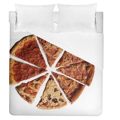 Food Fast Pizza Fast Food Duvet Cover (queen Size) by Nexatart