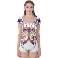 Butterfly Nature Abstract Beautiful Boyleg Leotard  by Nexatart