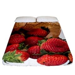 Strawberries Fruit Food Delicious Fitted Sheet (california King Size) by Nexatart