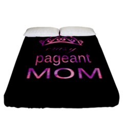 Crazy Pageant Mom Fitted Sheet (king Size) by Valentinaart