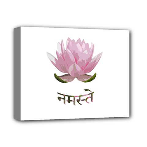 Namaste - Lotus Deluxe Canvas 14  X 11  by Valentinaart