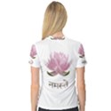 Namaste - Lotus Women s V-Neck Sport Mesh Tee View2