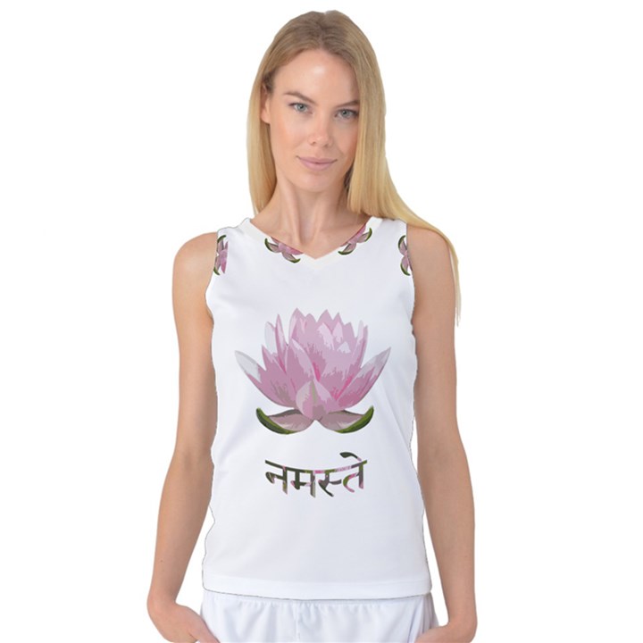 Namaste - Lotus Women s Basketball Tank Top