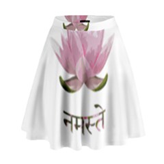 Namaste - Lotus High Waist Skirt by Valentinaart