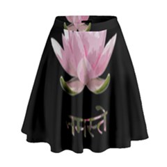 Namaste - Lotus High Waist Skirt by Valentinaart