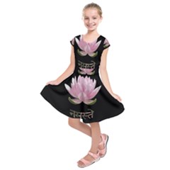 Namaste - Lotus Kids  Short Sleeve Dress by Valentinaart