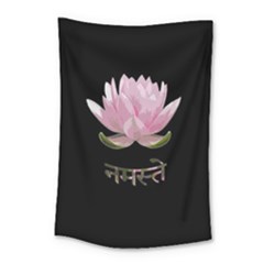 Namaste - Lotus Small Tapestry by Valentinaart