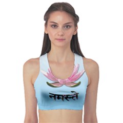 Namaste - Lotus Sports Bra by Valentinaart