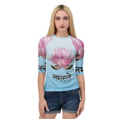 Namaste - Lotus Quarter Sleeve Tee