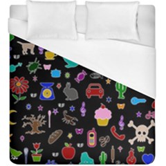 Rebus Duvet Cover (king Size) by Valentinaart