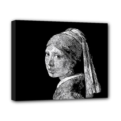 The Girl With The Pearl Earring Canvas 10  X 8  by Valentinaart