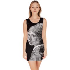 The Girl With The Pearl Earring Sleeveless Bodycon Dress by Valentinaart