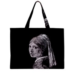 The Girl With The Pearl Earring Zipper Mini Tote Bag by Valentinaart