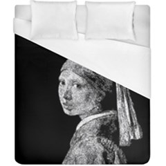 The Girl With The Pearl Earring Duvet Cover (california King Size) by Valentinaart