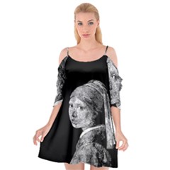 The Girl With The Pearl Earring Cutout Spaghetti Strap Chiffon Dress by Valentinaart