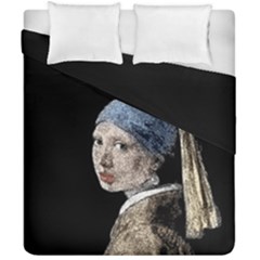 The Girl With The Pearl Earring Duvet Cover Double Side (california King Size) by Valentinaart