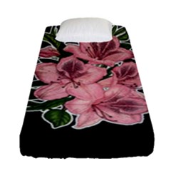 Orchid Fitted Sheet (single Size) by Valentinaart