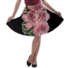 Orchid A-line Skater Skirt by Valentinaart