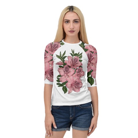 Orchid Quarter Sleeve Tee by Valentinaart