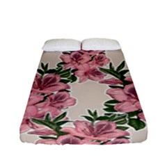 Orchid Fitted Sheet (full/ Double Size) by Valentinaart