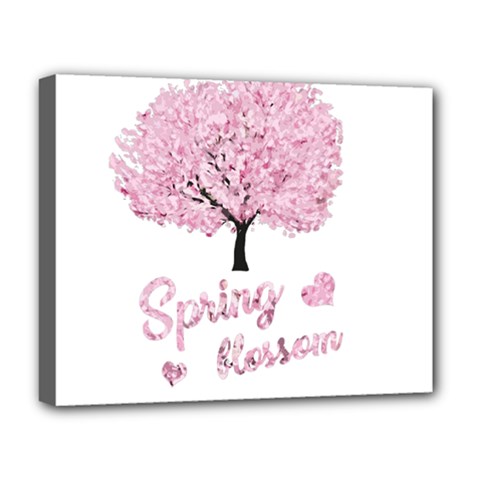 Spring Blossom  Deluxe Canvas 20  X 16   by Valentinaart