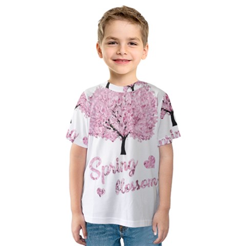 Spring Blossom  Kids  Sport Mesh Tee by Valentinaart