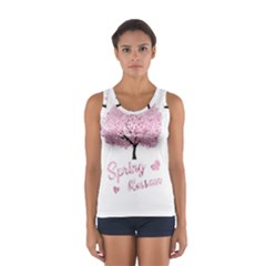 Spring Blossom  Women s Sport Tank Top  by Valentinaart