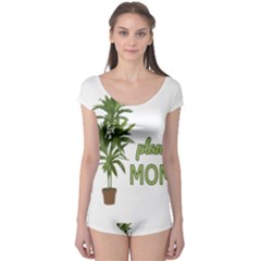 Plant Mom Boyleg Leotard  by Valentinaart