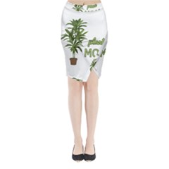 Plant Mom Midi Wrap Pencil Skirt by Valentinaart