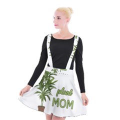 Plant Mom Suspender Skater Skirt by Valentinaart