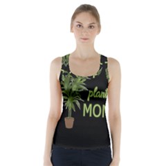 Plant Mom Racer Back Sports Top by Valentinaart