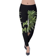 Plant Mom Velvet Leggings