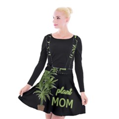 Plant Mom Suspender Skater Skirt by Valentinaart