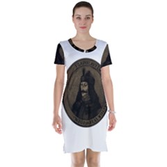 Count Vlad Dracula Short Sleeve Nightdress by Valentinaart