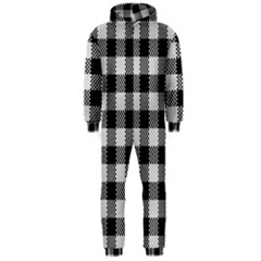 Plaid Pattern Hooded Jumpsuit (men)  by ValentinaDesign