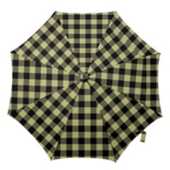 Plaid Pattern Hook Handle Umbrellas (large) by ValentinaDesign