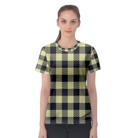 Plaid Pattern Women s Sport Mesh Tee by ValentinaDesign