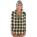 Plaid pattern Women s Long Sleeve Hooded T-shirt View1