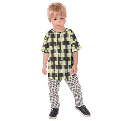 Plaid Pattern Kids  Raglan Tee by ValentinaDesign