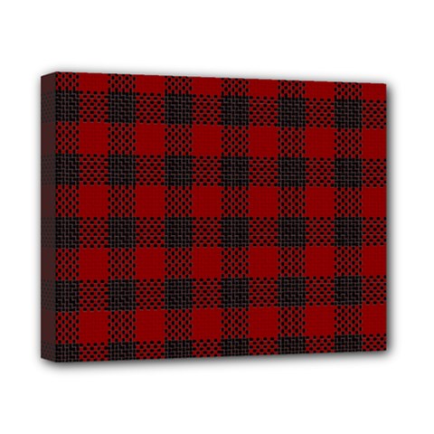 Plaid Pattern Canvas 10  X 8  by ValentinaDesign