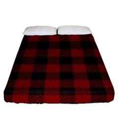 Plaid Pattern Fitted Sheet (queen Size) by ValentinaDesign